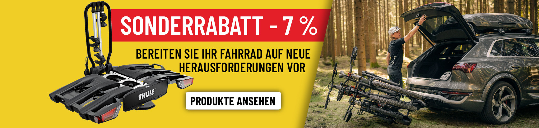 Sonderangebot. 7 % Rabatt auf Fahrradständer